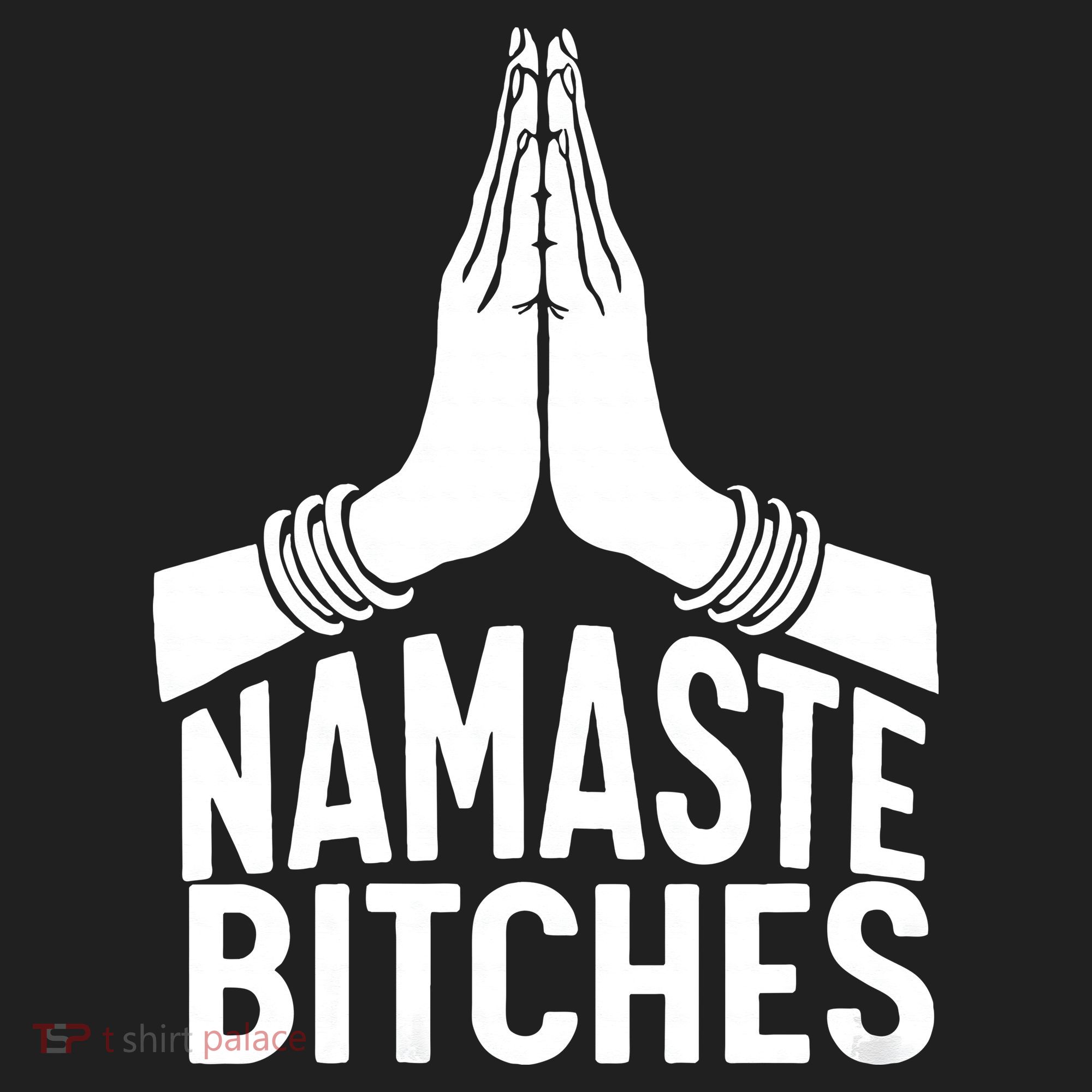 Womens Namaste Bitches Funny Yoga Beanie