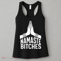 Womens Namaste Bitches Funny Yoga Women's Tank Top thumb 3