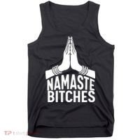 Womens Namaste Bitches Funny Yoga Tank Top thumb 0