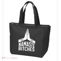 Womens Namaste Bitches Funny Yoga Tote Bag thumb 3