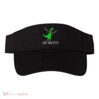 What Now Bitch Funny T Rex Dinosaur Visor thumb 0