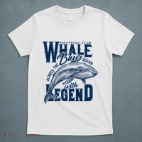 Whale Nautical Club Across The Blue Ocean With Legend T-Shirt thumb 5