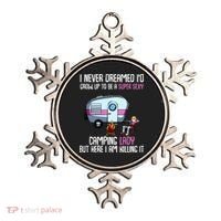 WoI Never Dreamed Id Grow Up Super Sexy Camping Lady Camper Ornament thumb 0
