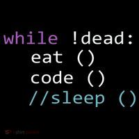 While Not Dead Eat Sleep Code Tech Hack Science Programming Coffee Mug thumb 5