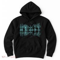 Wildlife Nature Forest Trees Reflection Outdoor Forest Hoodie thumb 0