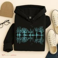 Wildlife Nature Forest Trees Reflection Outdoor Forest Hoodie thumb 4
