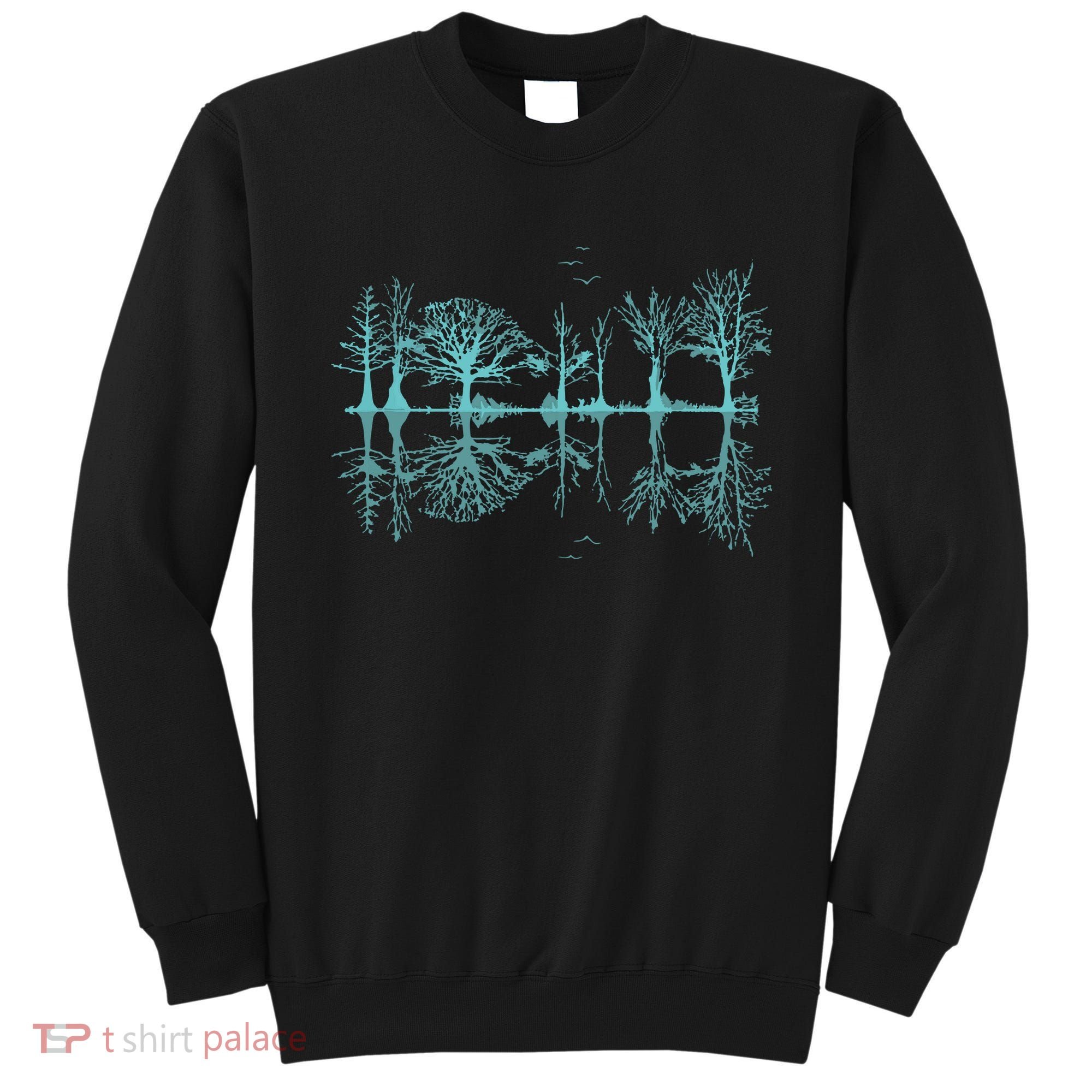Wildlife Nature Forest Trees Reflection Outdoor Forest Sweatshirt