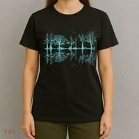 Wildlife Nature Forest Trees Reflection Outdoor Forest T-Shirt thumb 4