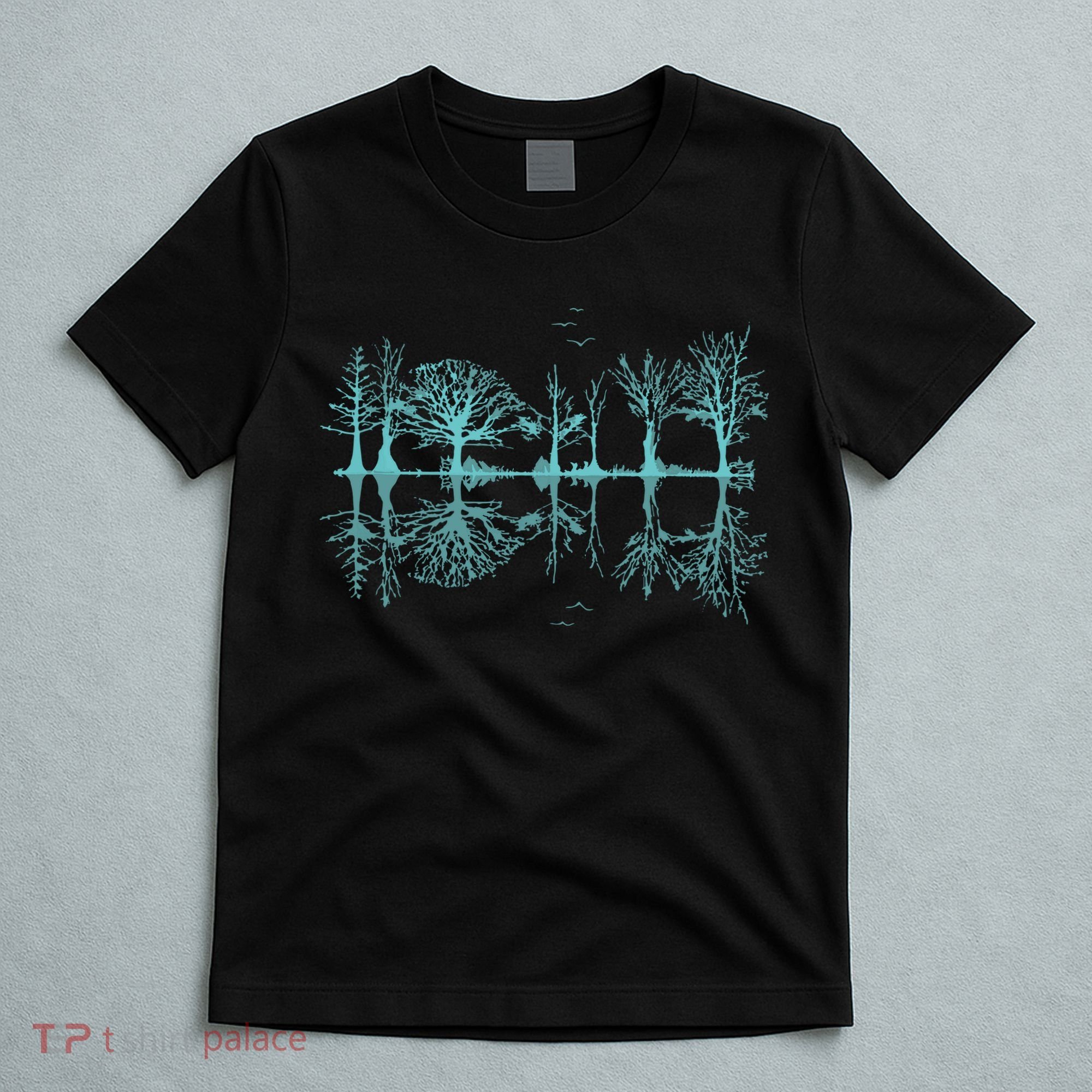 Wildlife Nature Forest Trees Reflection Outdoor Forest T-Shirt