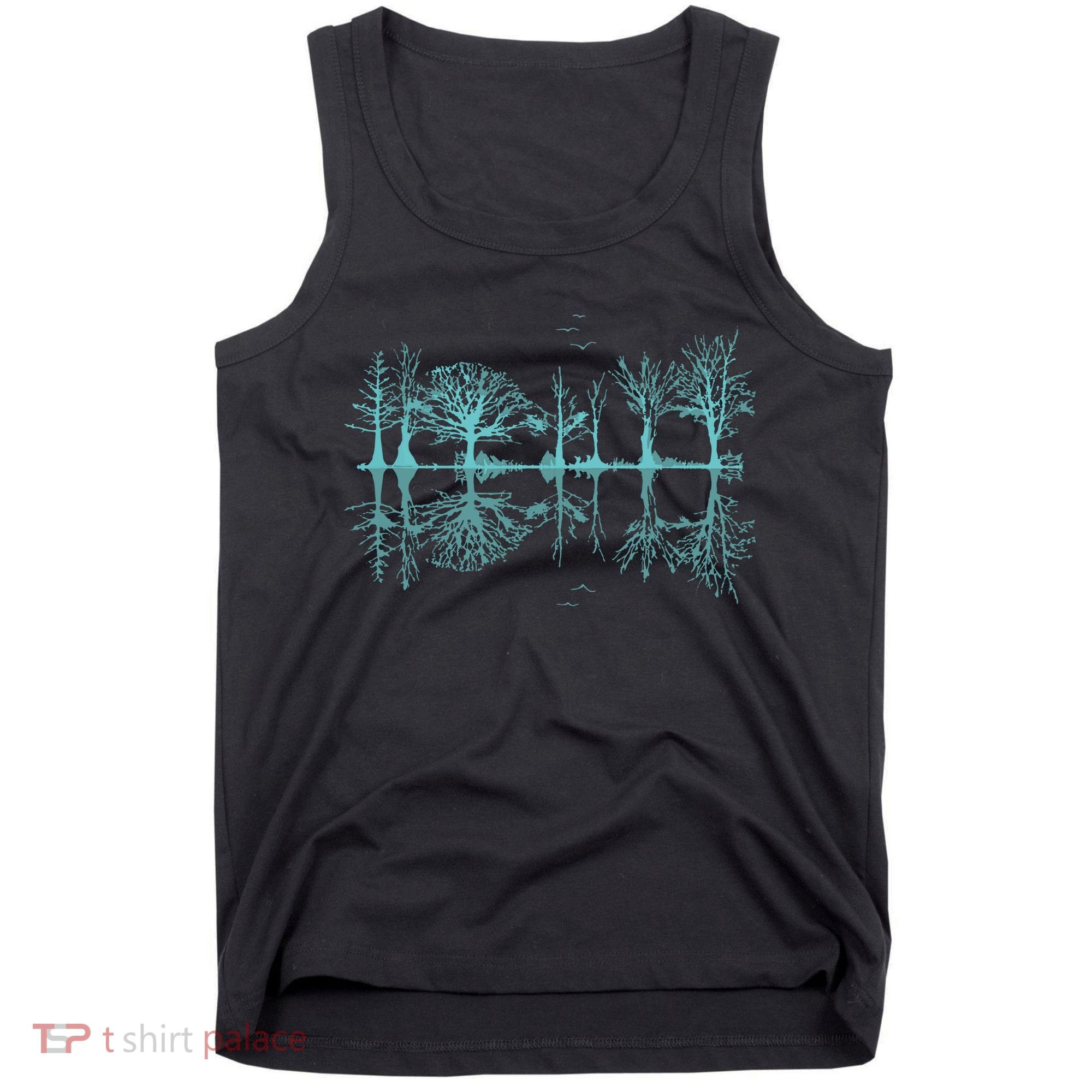 Wildlife Nature Forest Trees Reflection Outdoor Forest Tank Top