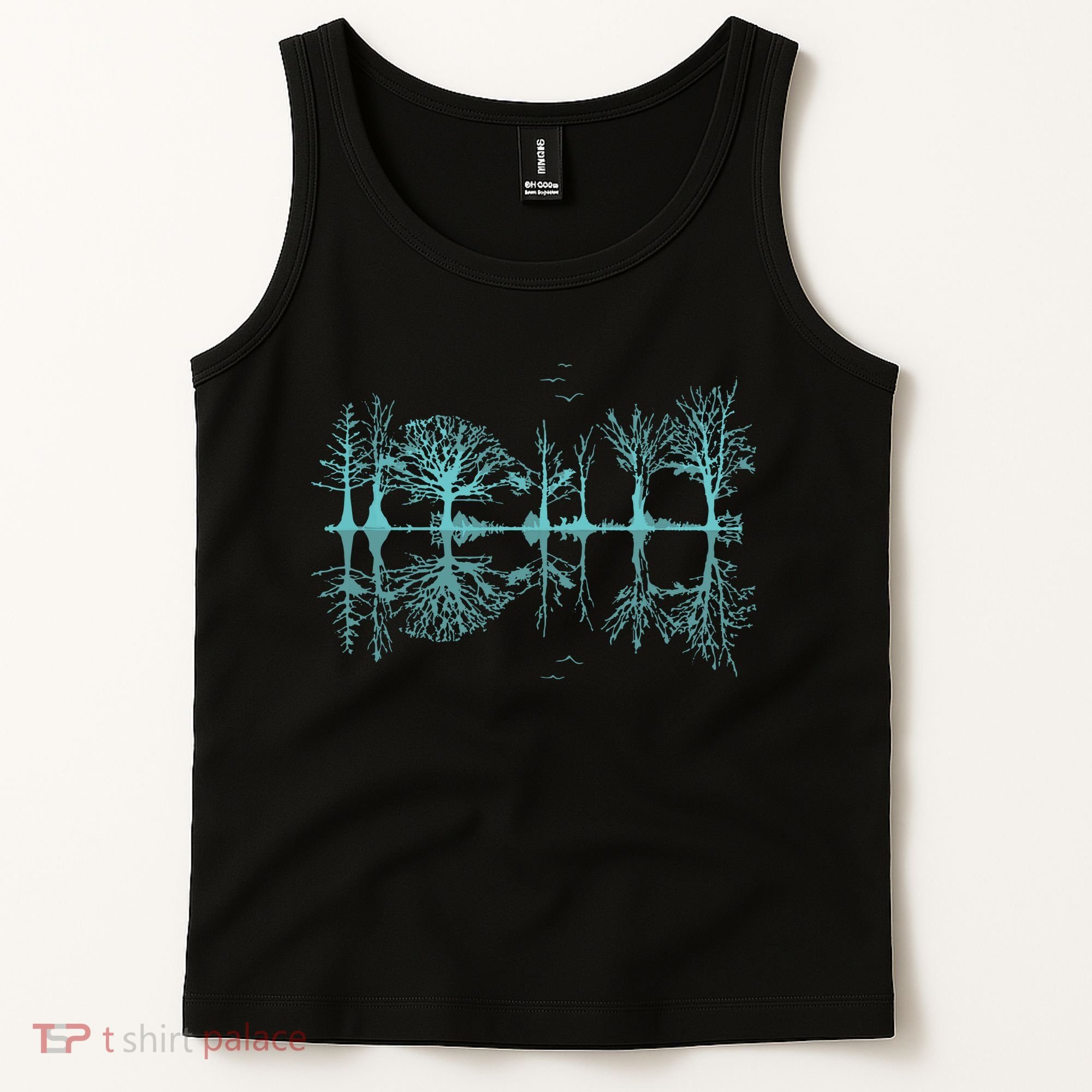 Wildlife Nature Forest Trees Reflection Outdoor Forest Tank Top