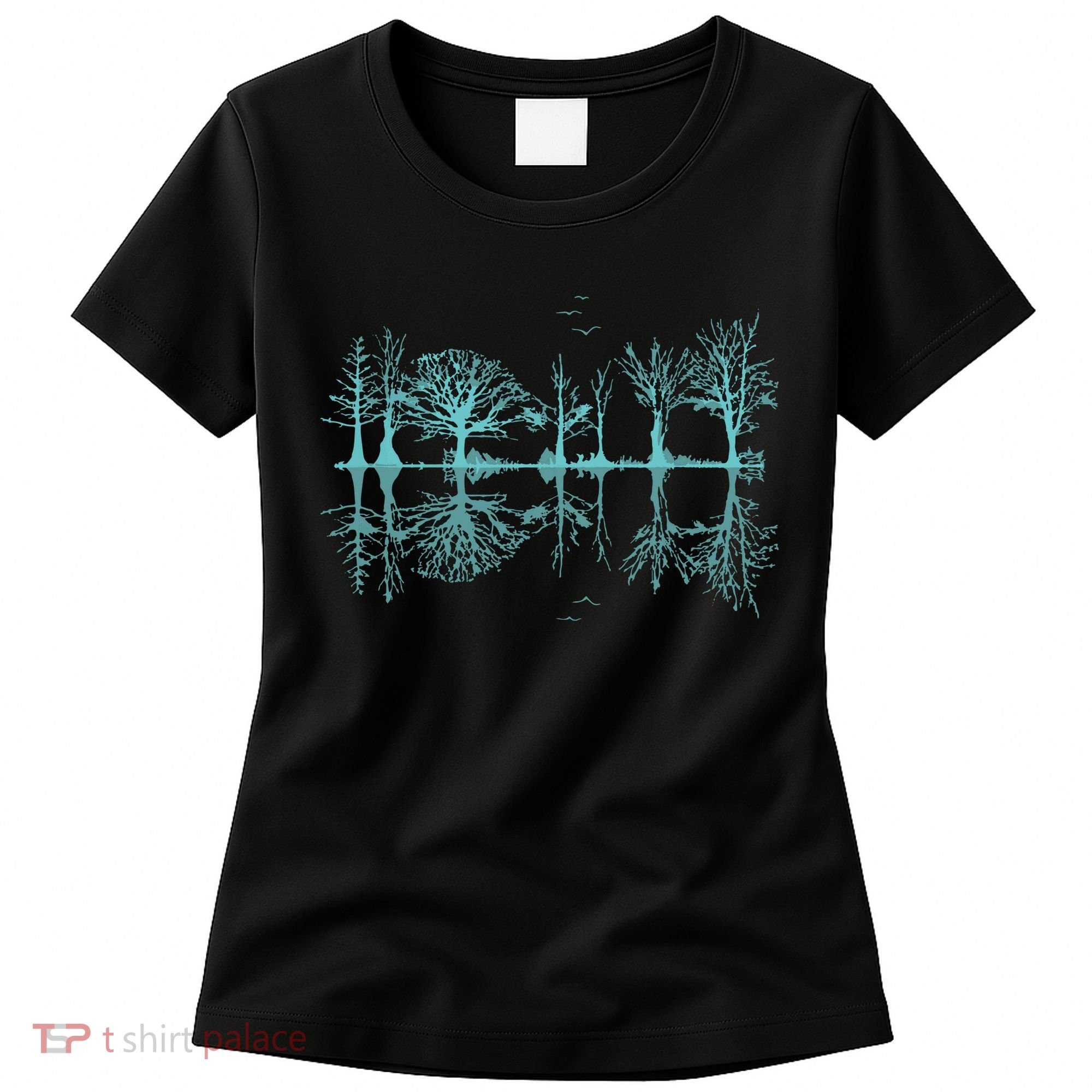 Wildlife Nature Forest Trees Reflection Outdoor Forest Women's T-Shirt