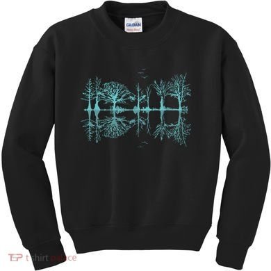 Wildlife Nature Forest Trees Reflection Outdoor Forest Kids Sweatshirt