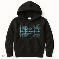 Wildlife Nature Forest Trees Reflection Outdoor Forest Kids Hoodie thumb 0