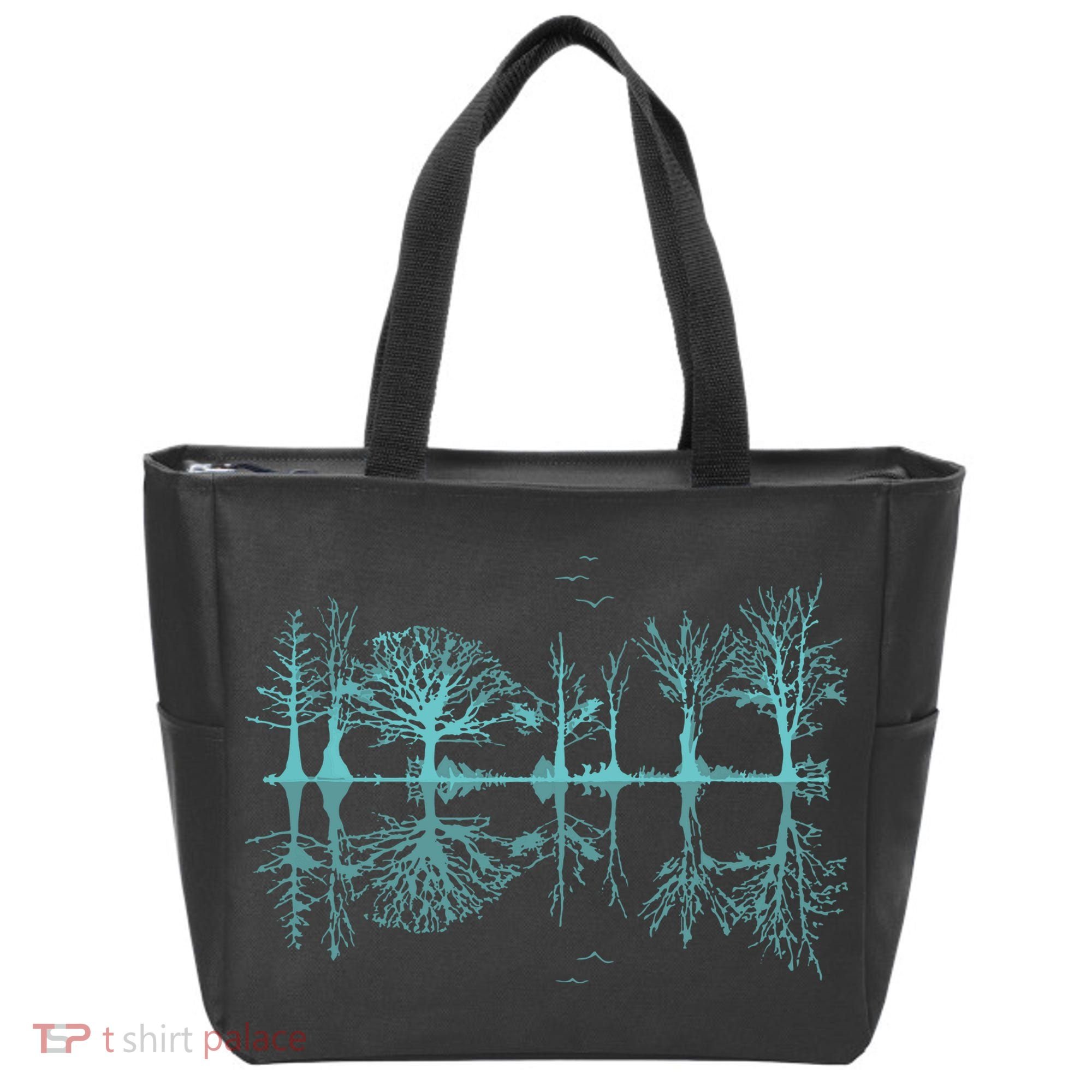 Wildlife Nature Forest Trees Reflection Outdoor Forest Tote Bag