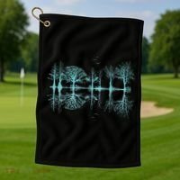 Wildlife Nature Forest Trees Reflection Outdoor Forest Golf Towel thumb 1