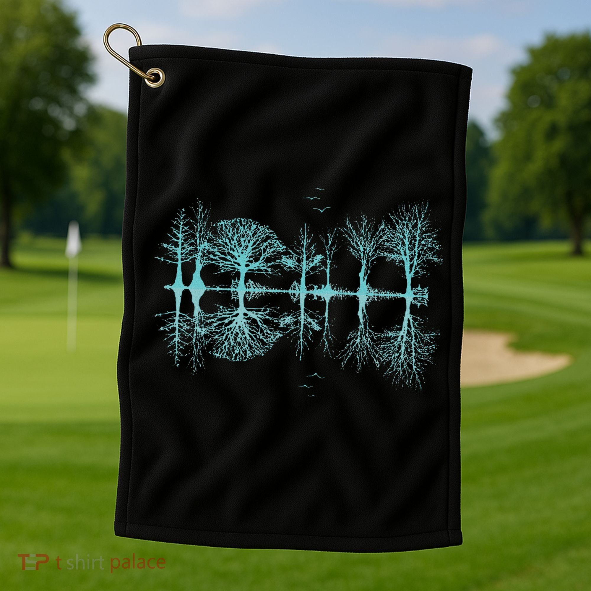 Wildlife Nature Forest Trees Reflection Outdoor Forest Golf Towel