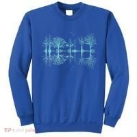 Wildlife Nature Forest Trees Reflection Outdoor Forest Sweatshirt thumb 0