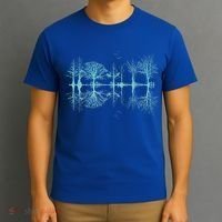 Wildlife Nature Forest Trees Reflection Outdoor Forest T-Shirt thumb 3