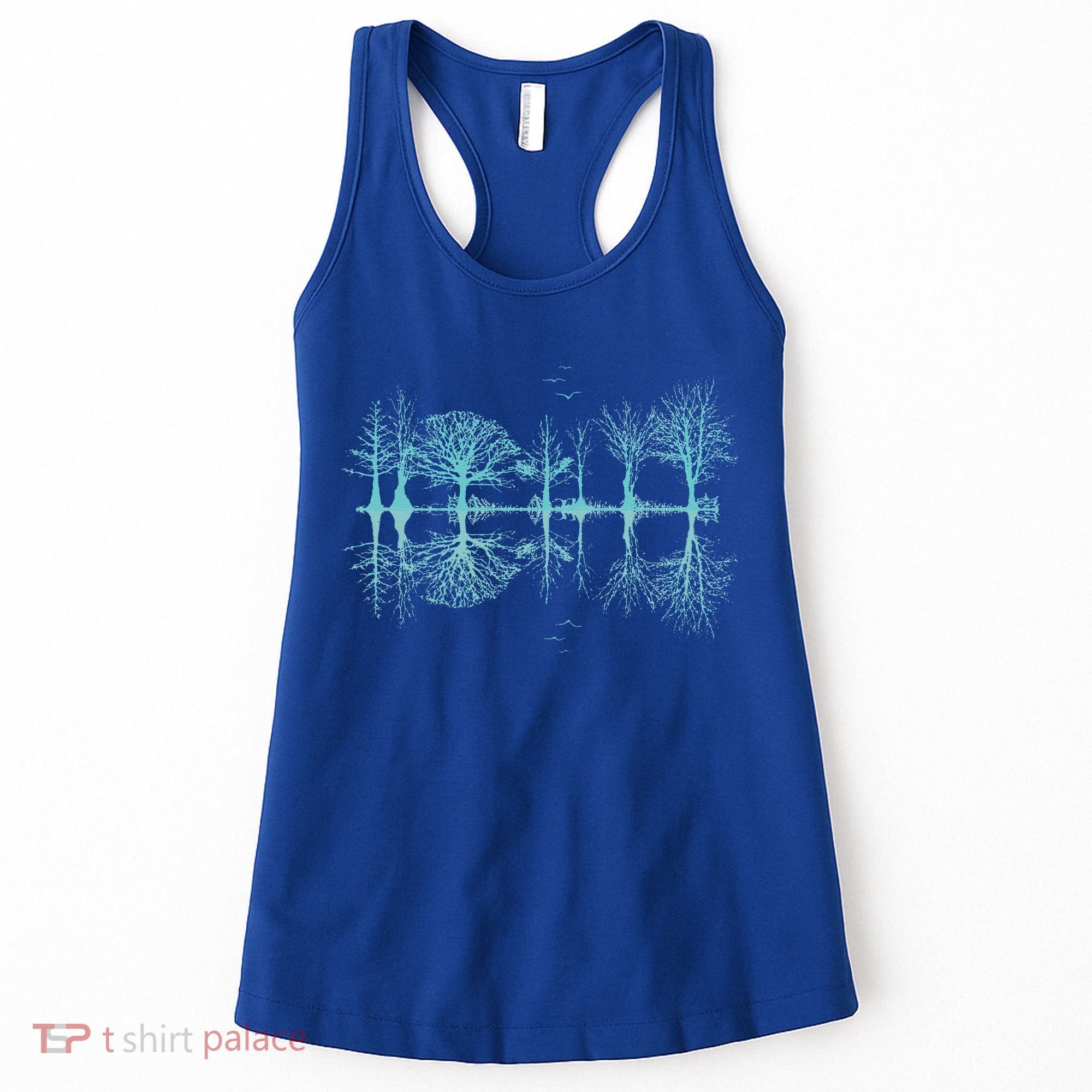 Wildlife Nature Forest Trees Reflection Outdoor Forest Women's Tank Top