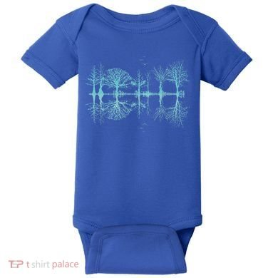 Wildlife Nature Forest Trees Reflection Outdoor Forest Baby Bodysuit