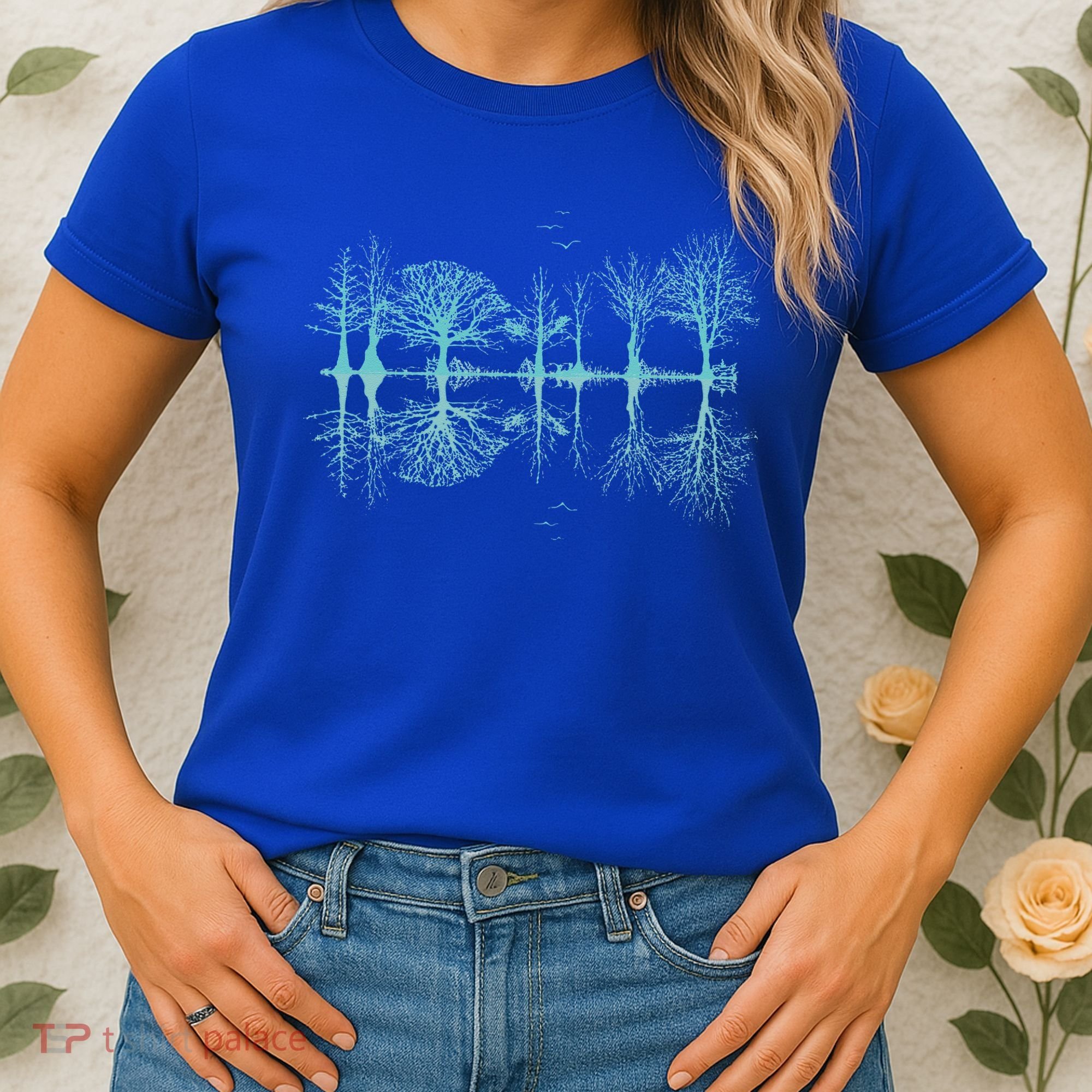 Wildlife Nature Forest Trees Reflection Outdoor Forest Women's T-Shirt