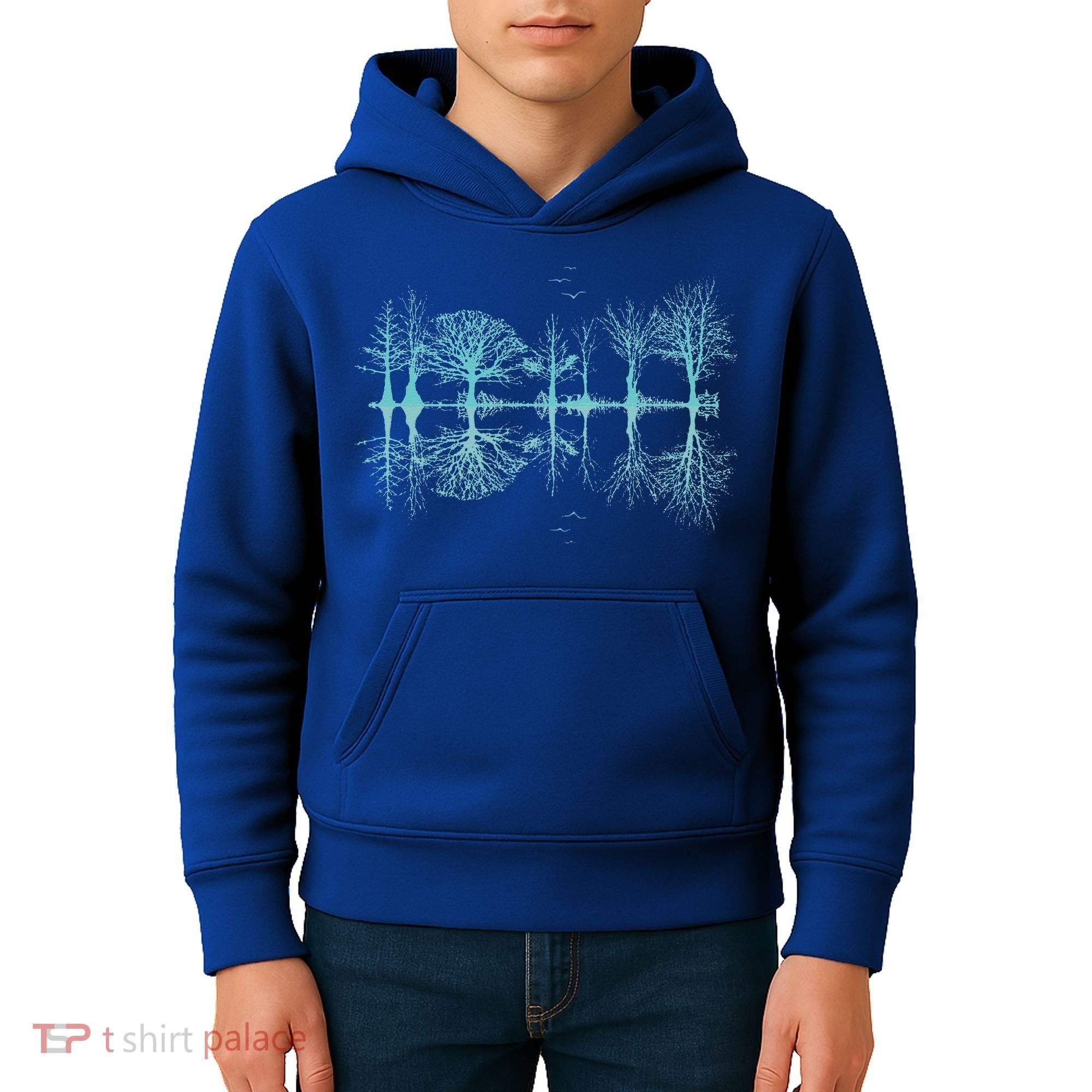 Wildlife Nature Forest Trees Reflection Outdoor Forest Kids Hoodie