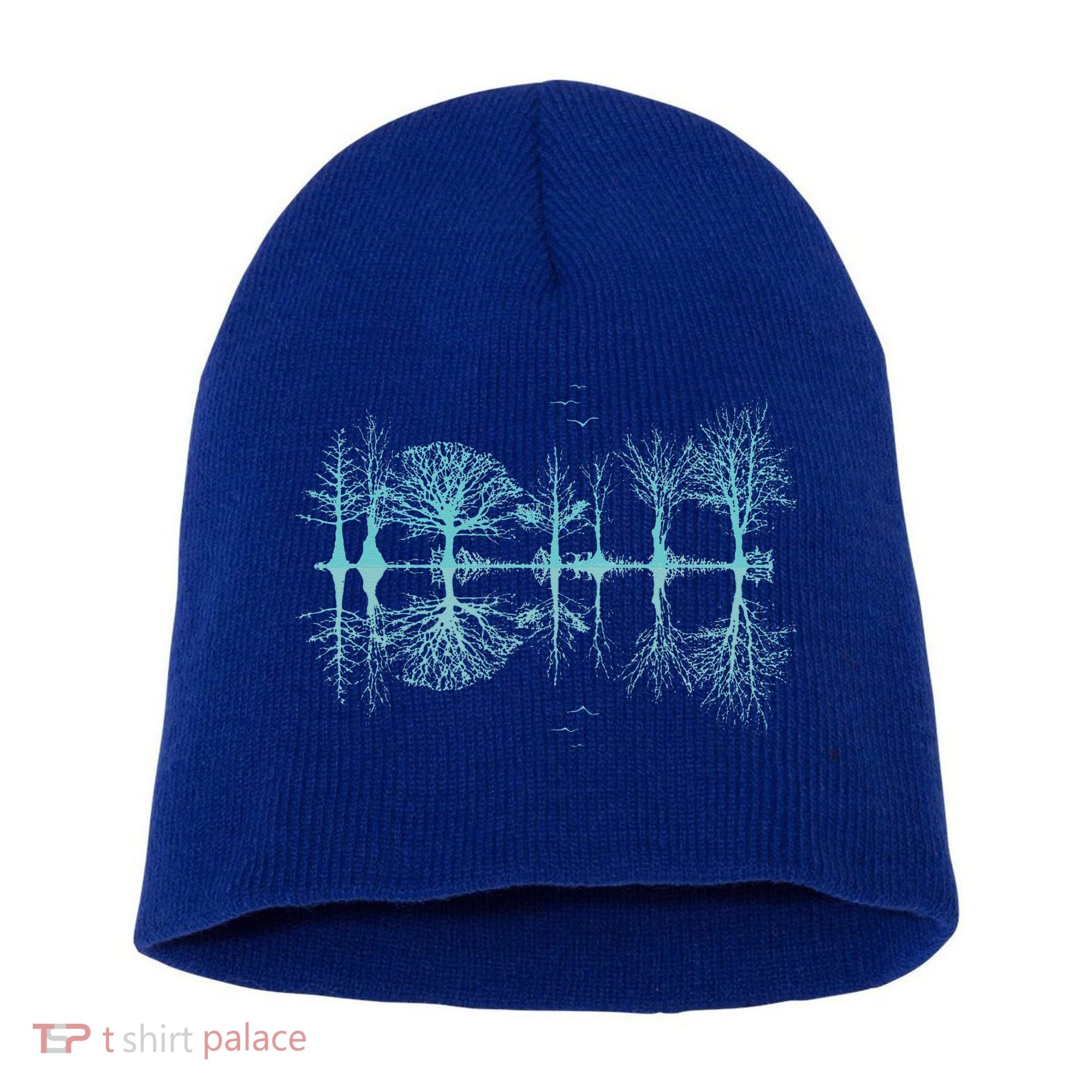 Wildlife Nature Forest Trees Reflection Outdoor Forest Short Acrylic Beanie
