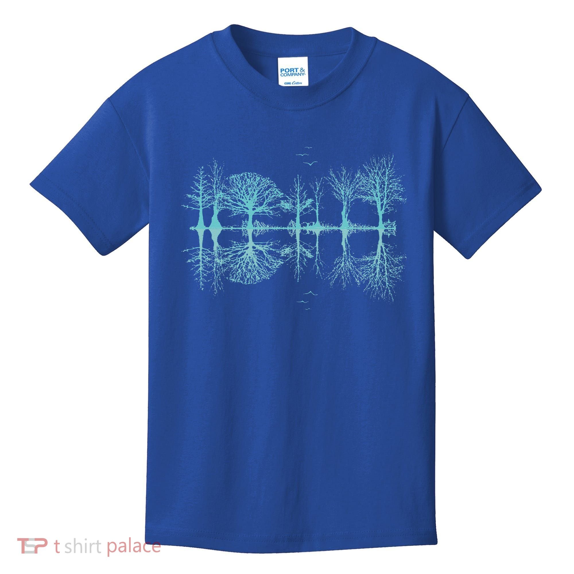 Wildlife Nature Forest Trees Reflection Outdoor Forest Kids T-Shirt
