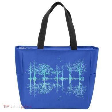 Wildlife Nature Forest Trees Reflection Outdoor Forest Tote Bag