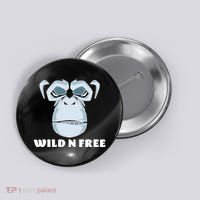 Wild N Free Monkey Button thumb 0