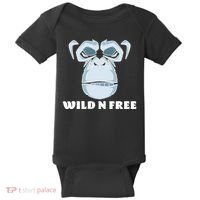 Wild N Free Monkey Baby Bodysuit thumb 0