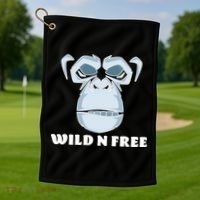 Wild N Free Monkey Golf Towel thumb 1