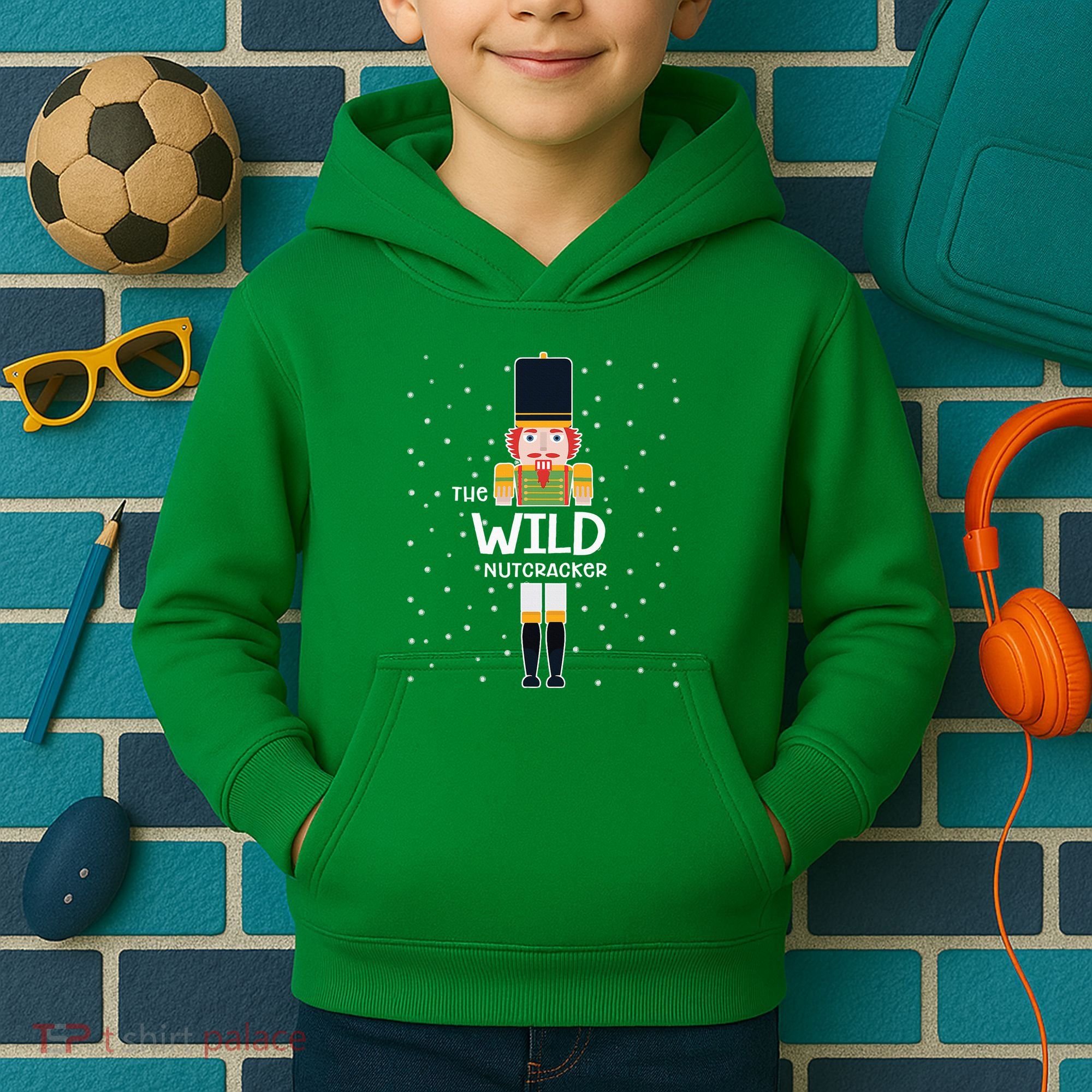 Wild Nutcracker Family Matching Funny Pajama Kids Hoodie