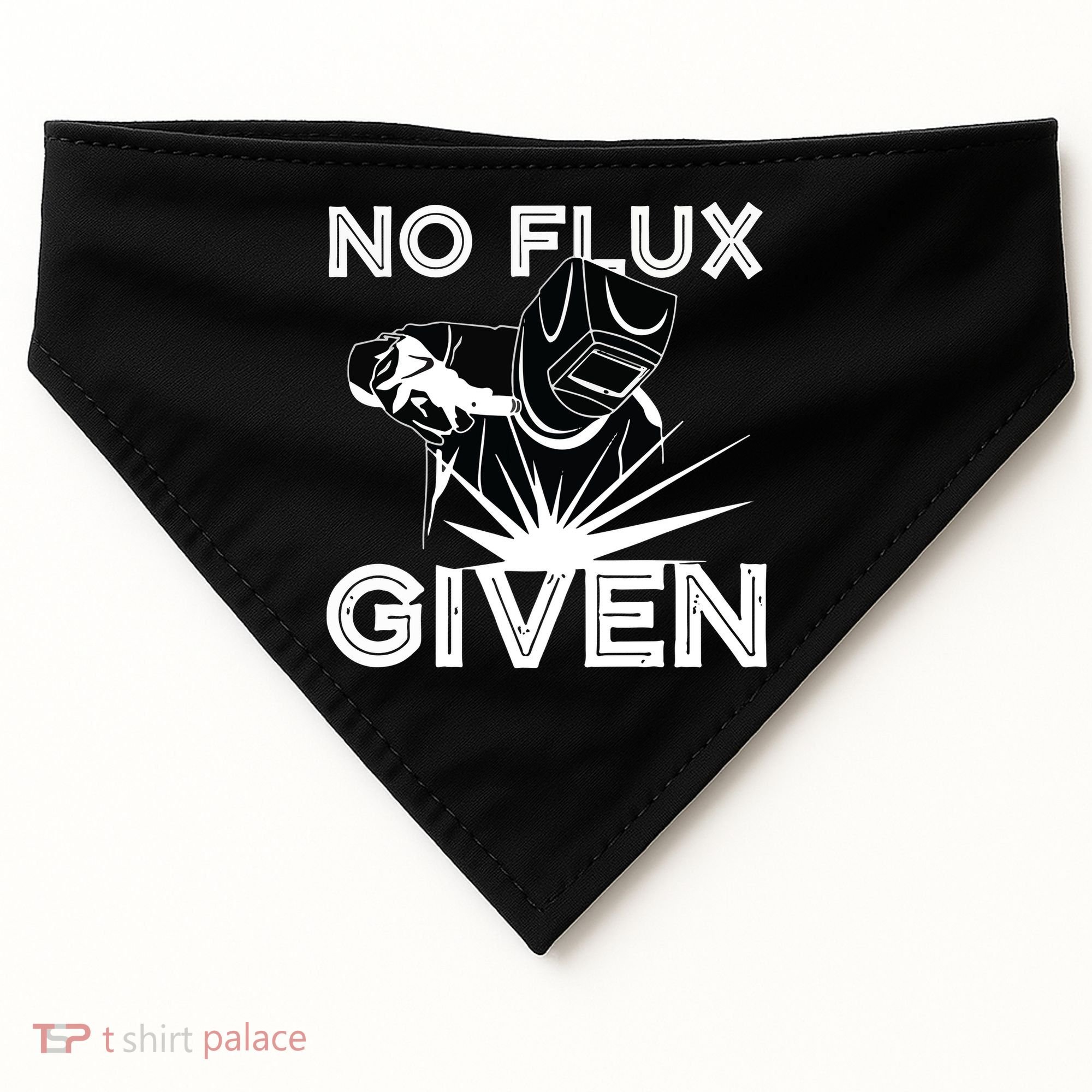 Welder No Flux Given | Funny Welding Dads USA-Made Doggie Bandana