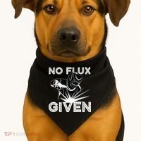 Welder No Flux Given | Funny Welding Dads USA-Made Doggie Bandana thumb 1