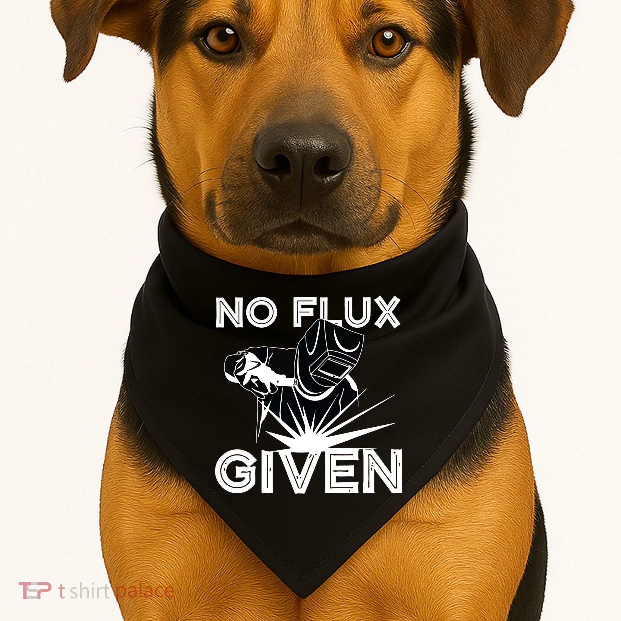 Welder No Flux Given | Funny Welding Dads USA-Made Doggie Bandana