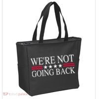 WeRe Not Going Back U.S Flag Tote Bag thumb 2