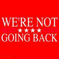 WeRe Not Going Back U.S Flag Santa Hat thumb 1