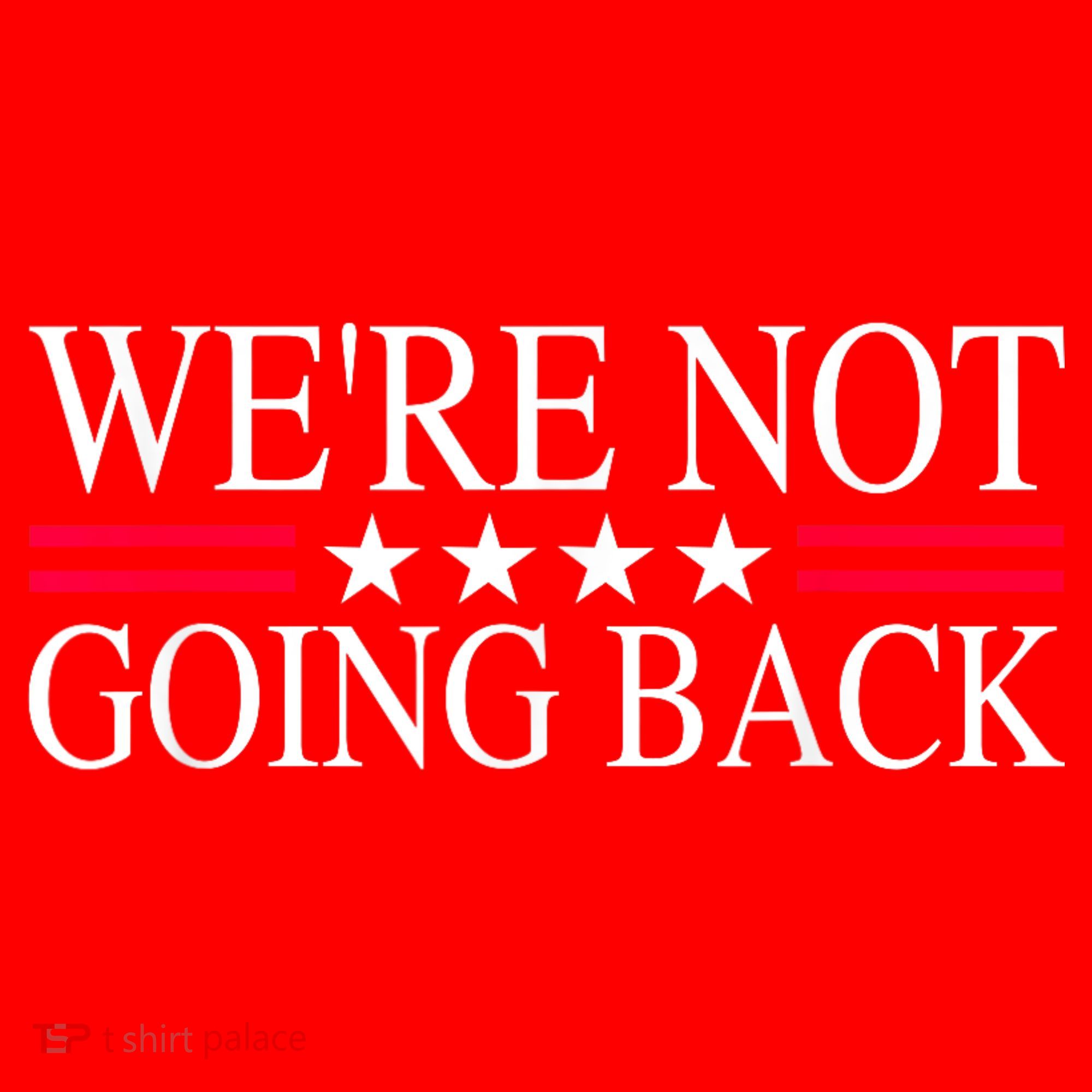 WeRe Not Going Back U.S Flag Santa Hat