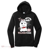Wellness Nurse Halloween I Will Stab You Funny Ghost Gift Women's Hoodie thumb 0