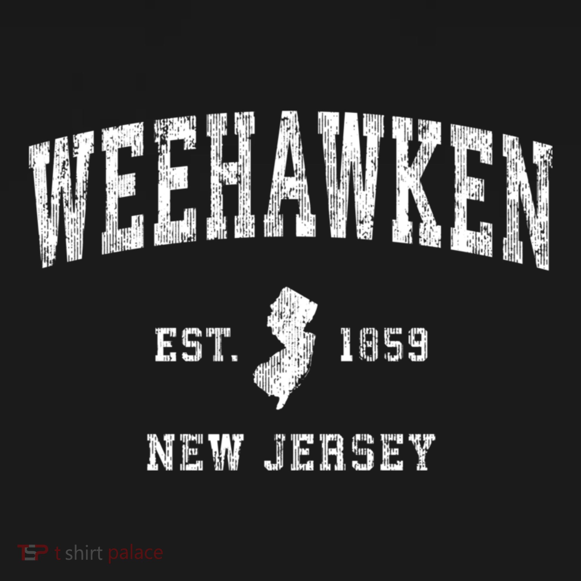 Weehawken New Jersey Nj Vintage Athletic Sports T-Shirt