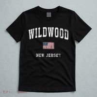 Wildwood New Jersey Nj Vintage American Flag T-Shirt thumb 5