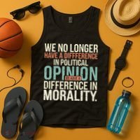 We No Longer Have A Difference In Political Opinion Morality Tank Top thumb 4