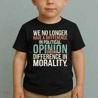 We No Longer Have A Difference In Political Opinion Morality Toddler T-Shirt thumb 2