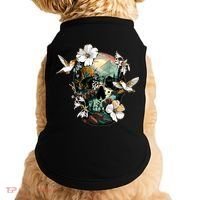 Wilderness Nature Lover Skull Doggie Tank thumb 0