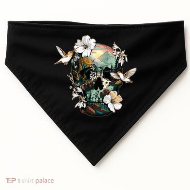 Wilderness Nature Lover Skull USA-Made Doggie Bandana