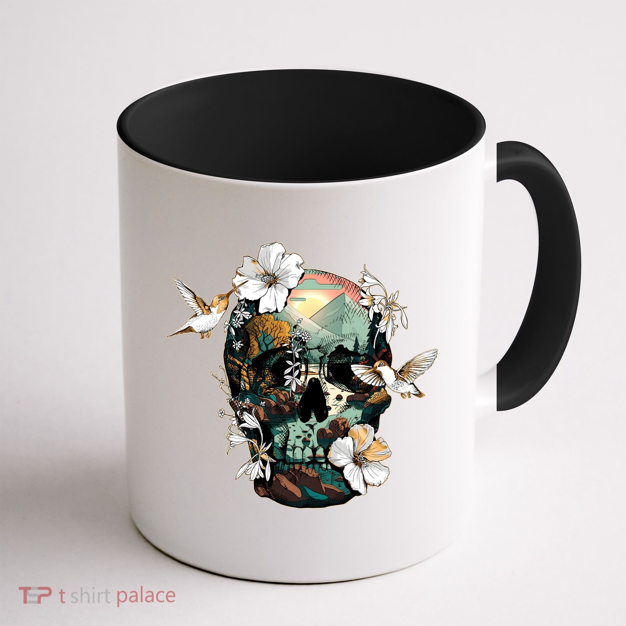Wilderness Nature Lover Skull Coffee Mug