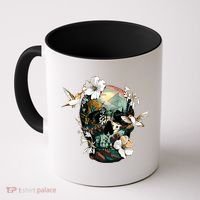 Wilderness Nature Lover Skull Coffee Mug thumb 0