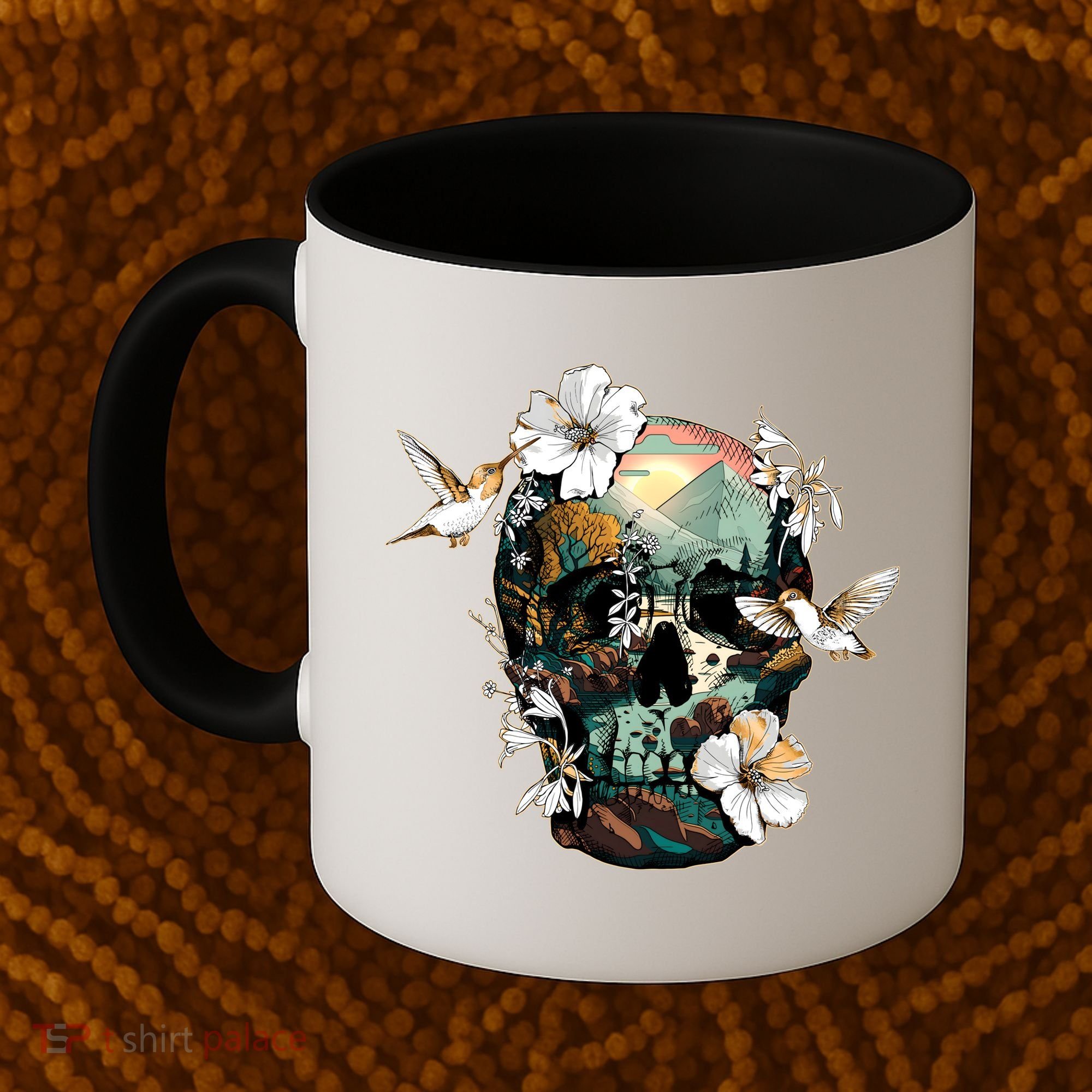 Wilderness Nature Lover Skull Coffee Mug